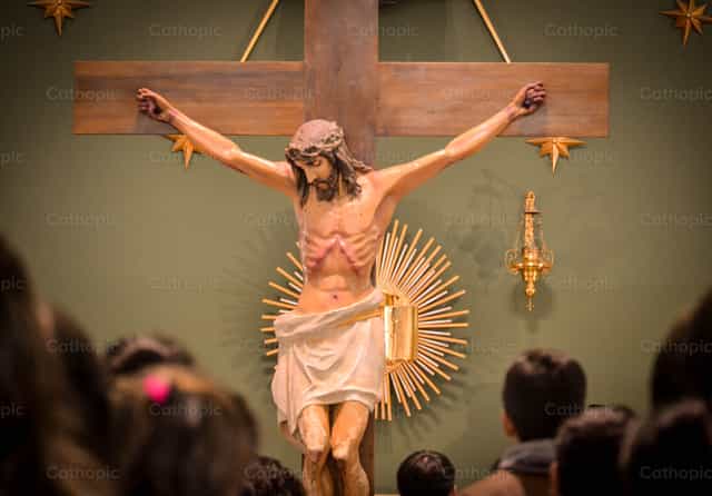 Hesus sa krus - Mga Catholic stock image