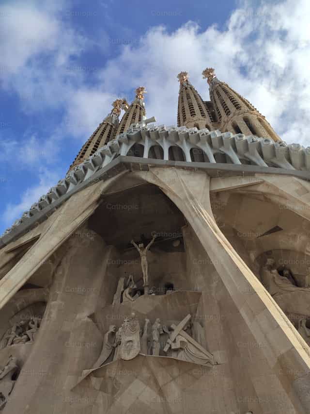 Basilica de la Sagrada Familia de Barcelona (Espana) - Banco de imágenes católicas