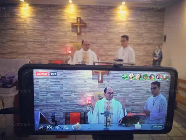 Sainte Messe - Images catholiques de stock