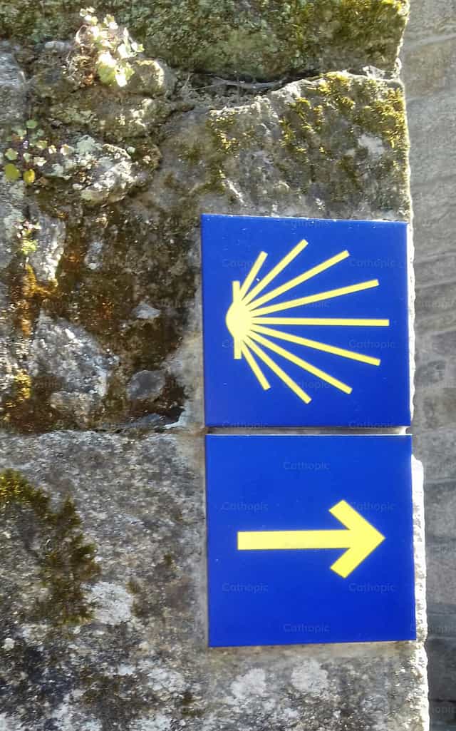 Senales en el Camino de Santiago - Banco de imágenes católicas