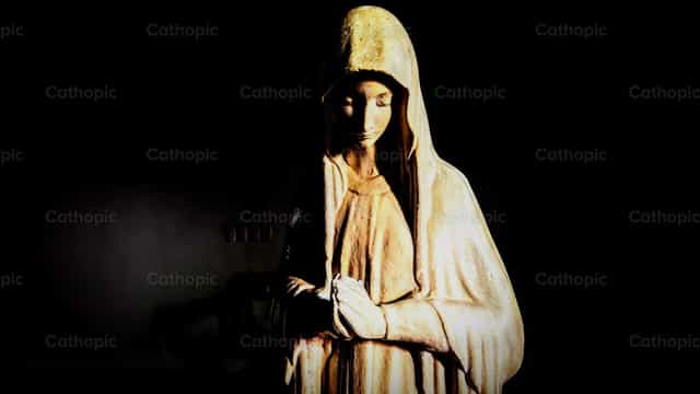Beeld van de Heilige Maagd Maria - Katholieke stockfoto's