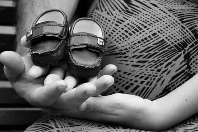 En attendant Bernardo - Images catholiques de stock