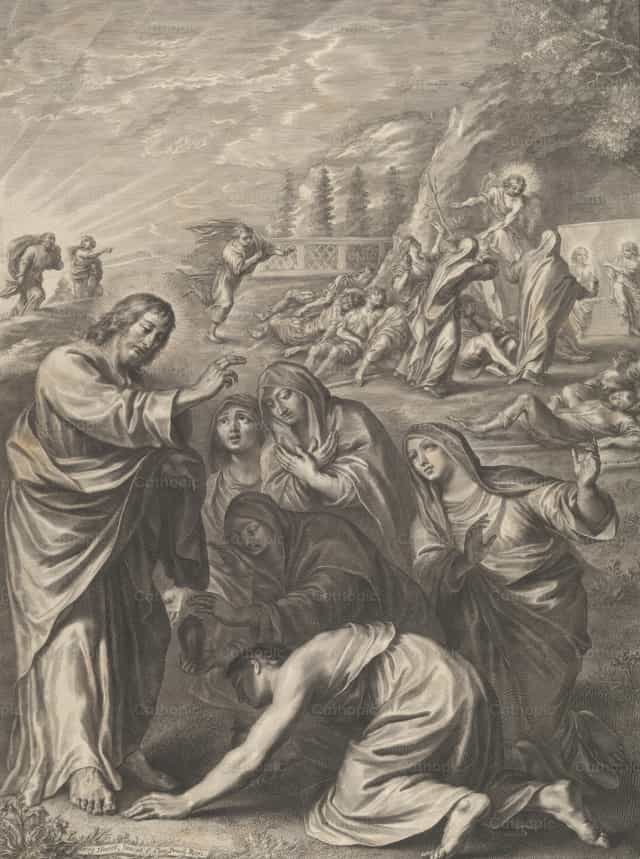 基督坟墓前的圣女们 - 天主教图库图片 - 摄影： Restored Christian Art
