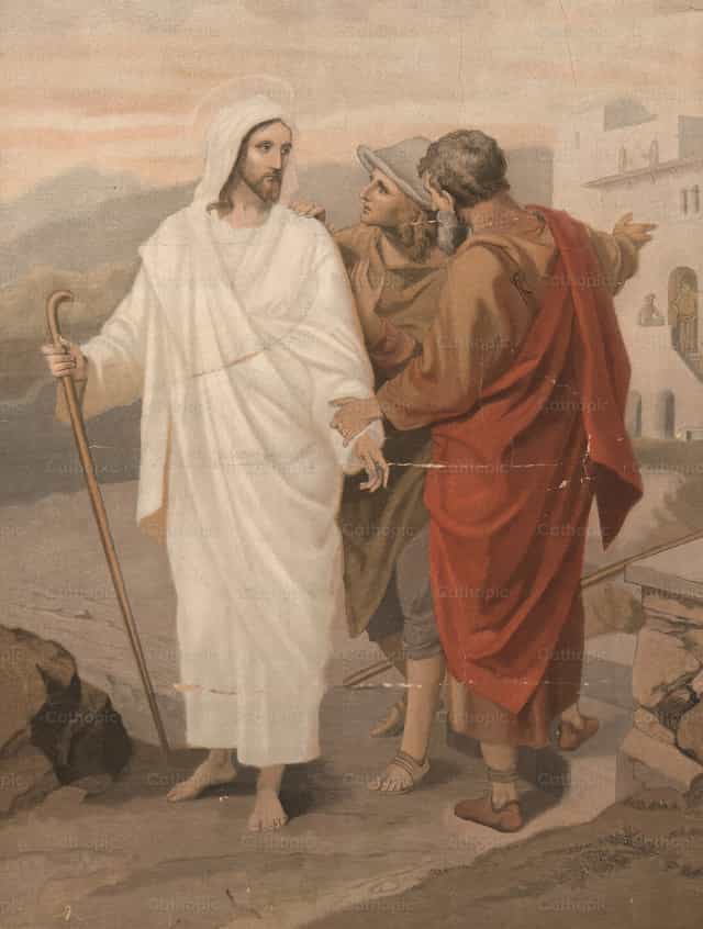 Der Weg nach Emmaus - Katholische Stockfotos