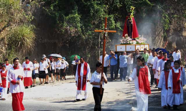 Procissão de Cristo - Imagens católicas de stock