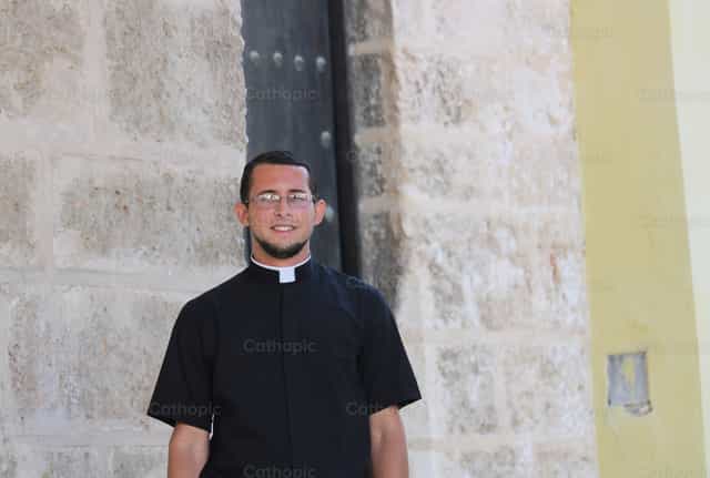 Hinaharap na pari - Mga Catholic stock image