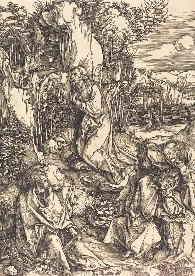 Si Kristo sa Bundok ng mga Olibo (Likha 2) - Mga Catholic stock image