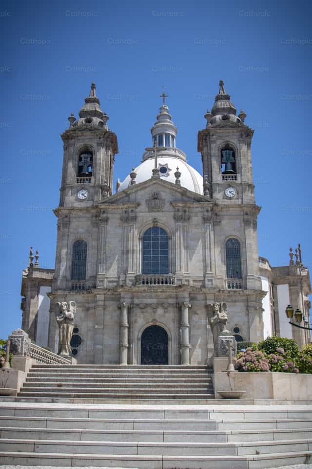 Sanctuaire de Notre-Dame de Sameiro à Braga - Images catholiques de stock