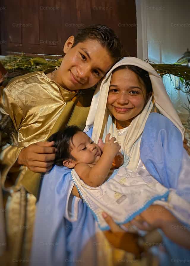 Pesebre Viviente - Banco de imágenes católicas