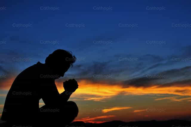 Donne-moi la force, Seigneur. - Images catholiques de stock