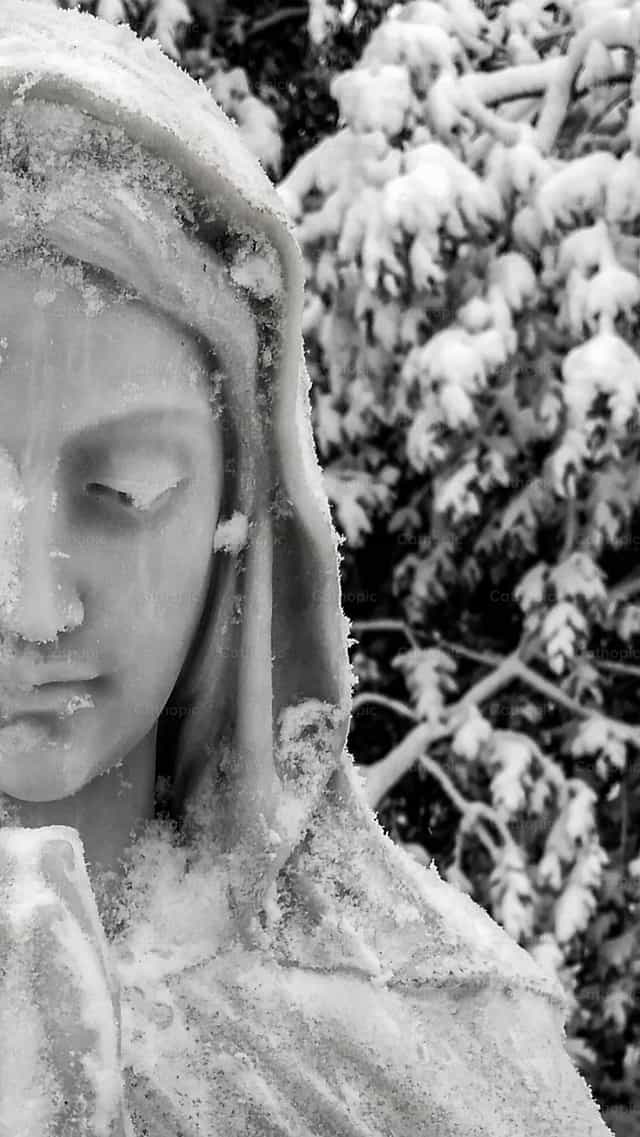 Statua della Vergine Maria - Immagini stock cattoliche