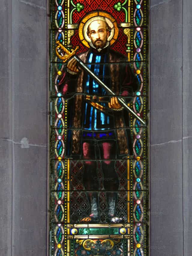 Heilige Ignatius van Loyola - Katholieke stockfoto's