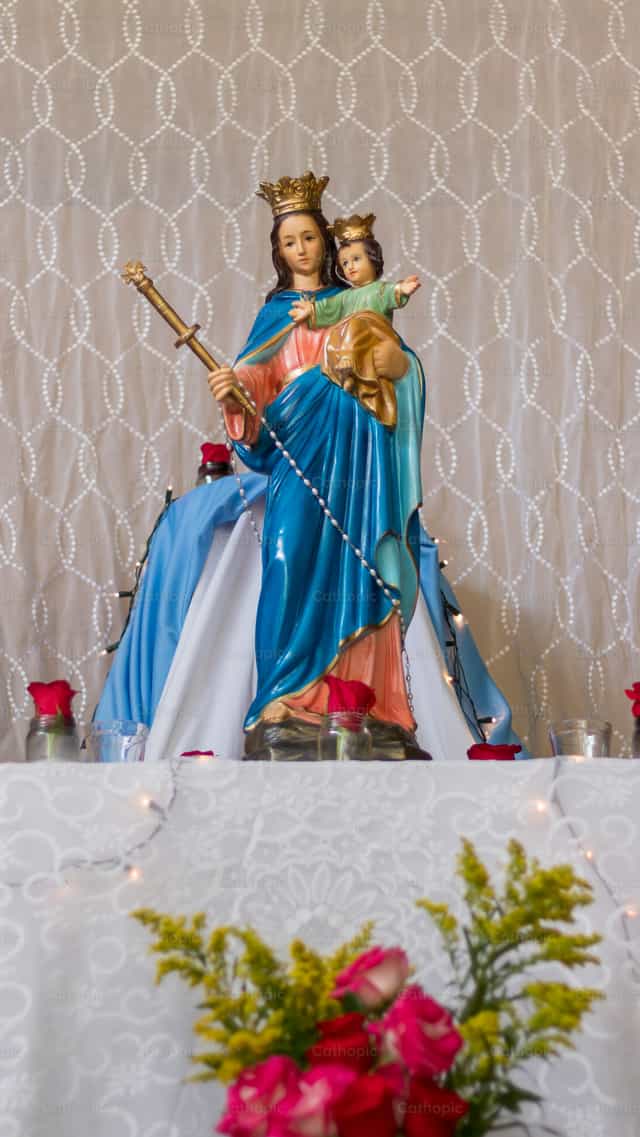 Mary Help of Christians - Catholic stock images