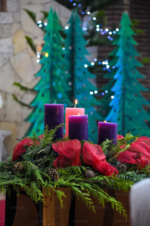 Advent wreath - Catholic stock images