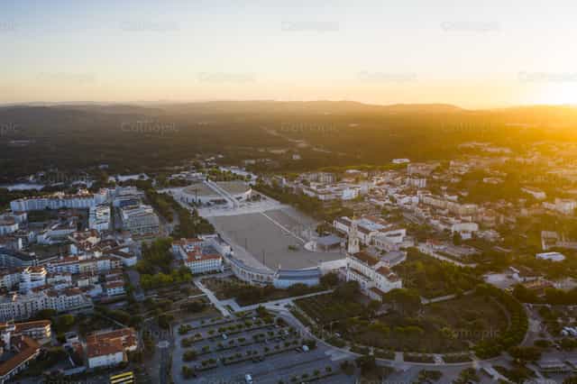 Vista aerea del Santuario de Fátima - Banco de imágenes católicas - Fotografía por Álvaro García