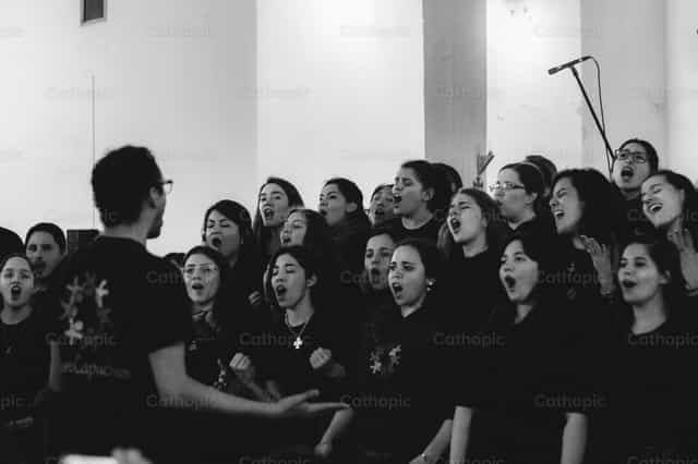 Choir - Catholic stock images