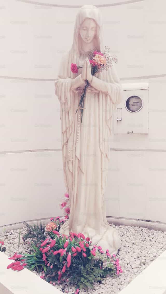 Statue de la Vierge Marie - Images catholiques de stock