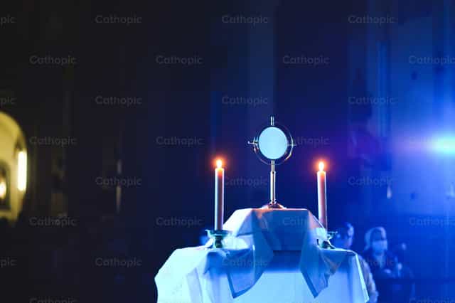 Pagsamba - Mga Catholic stock image