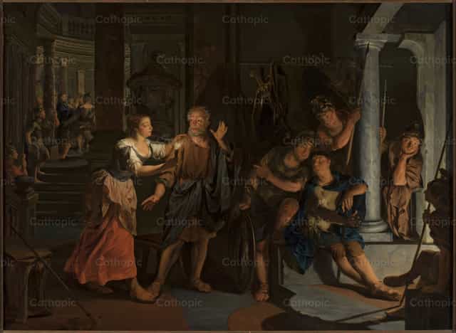 Pagtanggi ni San Pedro - Mga Catholic stock image - Larawan ni Restored Christian Art
