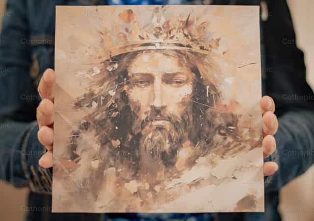 Cristo Rey - ilustracion - Banco de imágenes católicas