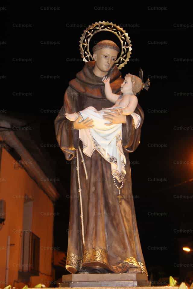 San Antonio ng Padua - Mga Catholic stock image