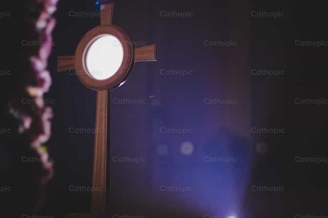 Noite de Adoração, 4 - Imagens católicas de stock