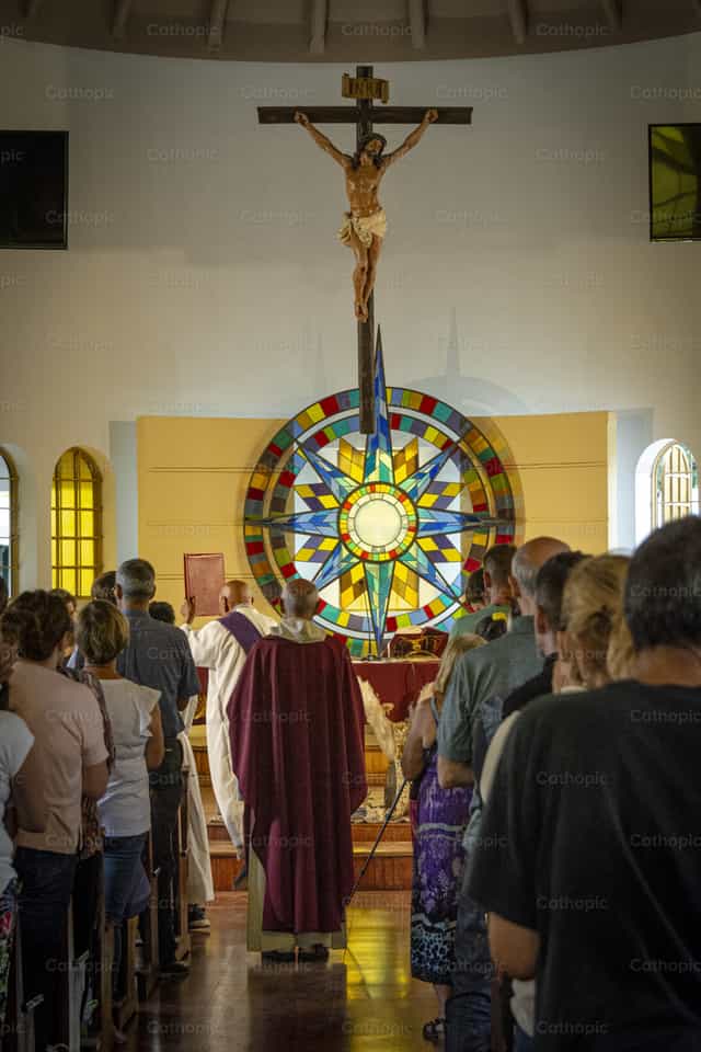 Pagsisimula ng Misa - Mga Catholic stock image