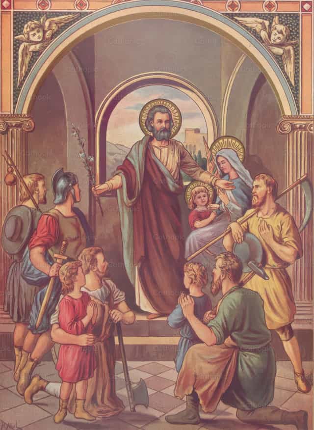 San Jose - Mga Catholic stock image - Larawan ni Restored Christian Art