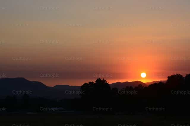 End of afternoon - Catholic stock images