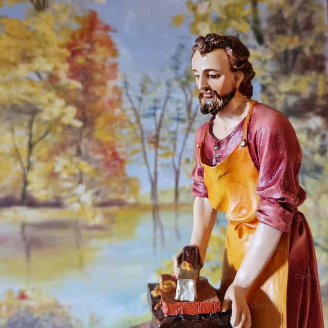 Heiliger Josef, der Zimmermann - Katholische Stockfotos