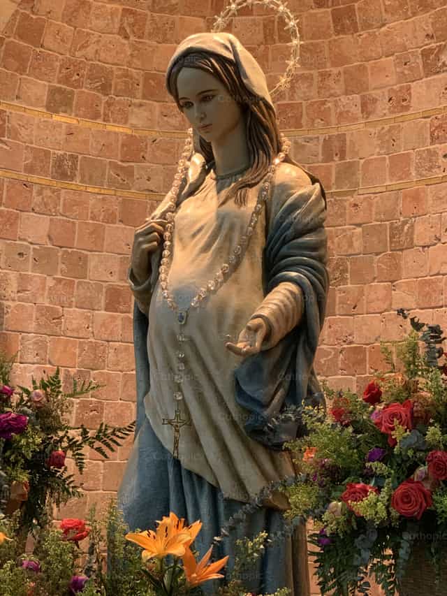 Schwangere Maria - Katholische Stockfotos