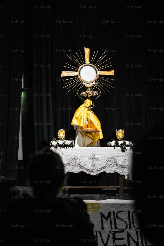 Ils sauront que Je suis - Images catholiques de stock