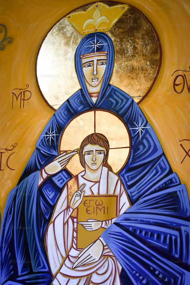 Marie, Mère de Dieu - Images catholiques de stock