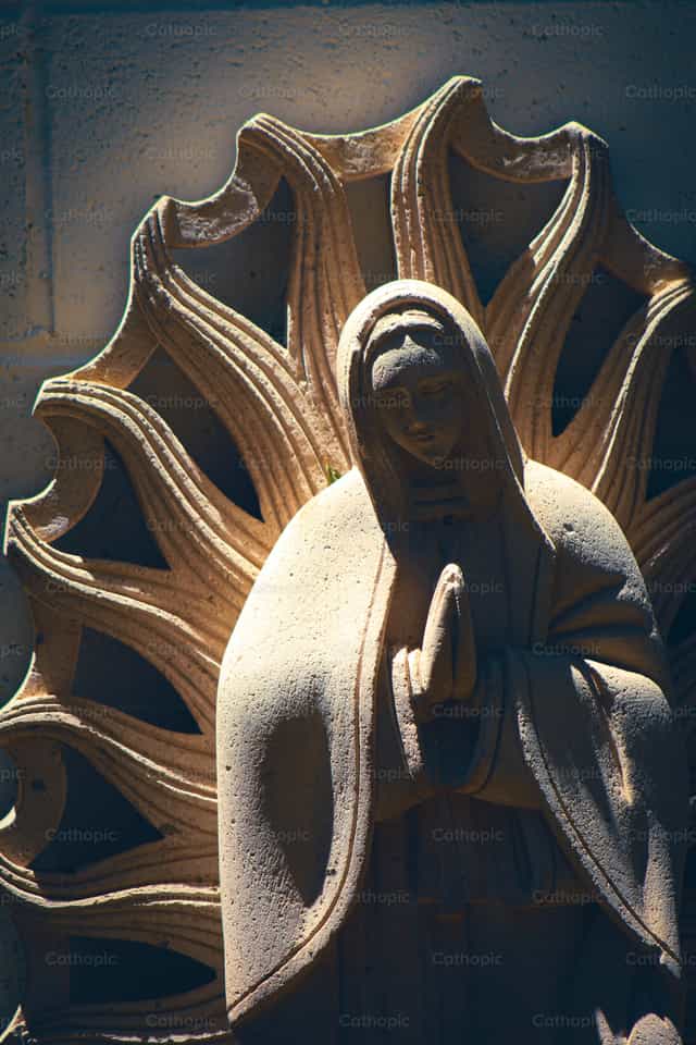Guadalupe Illuminated - Catholic stock images