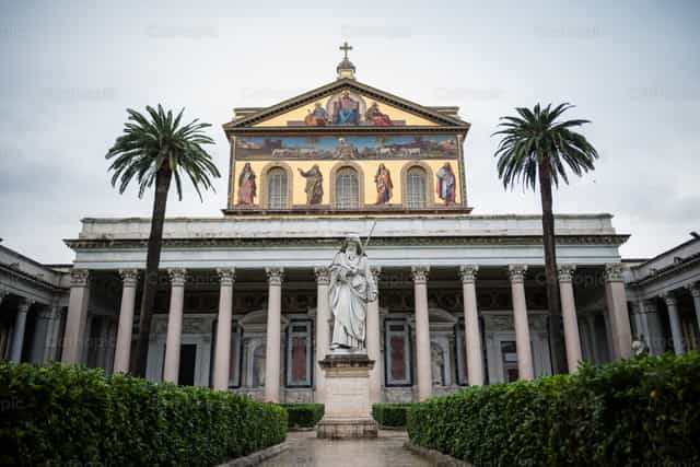 Basilica Pontificia de San Pablo Extramuros - Banco de imágenes católicas - Fotografía por Vytautas Markūnas SDB