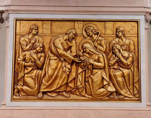 Die Darbringung des Jesuskindes - Katholische Stockfotos