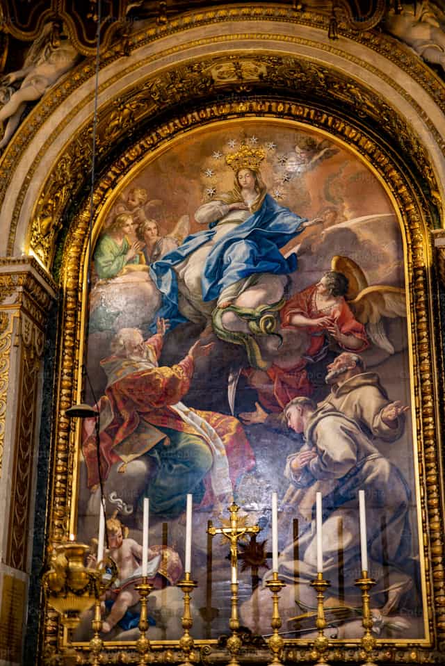 Immaculate Conception - Mga Catholic stock image