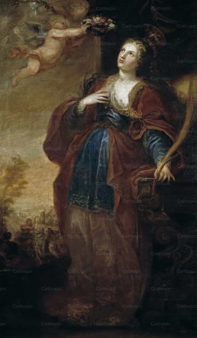 성녀 아가타 - 가톨릭 스톡 이미지 - 사진 제공 Restored Christian Art