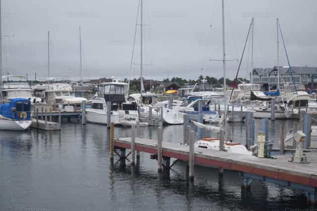 August Harbour - Katholieke stockfoto's