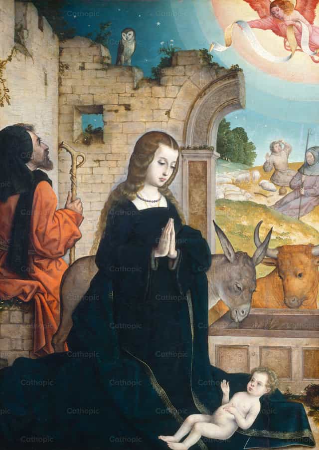Boże Narodzenie - Katolickie zdjęcia stockowe - Zdjęcie: Restored Christian Art