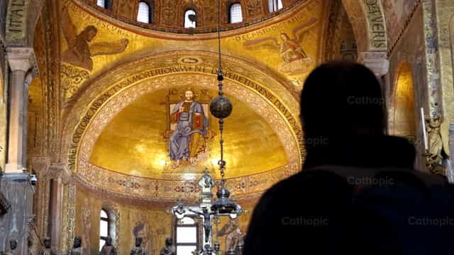 Christus Pantokrator - Katholische Stockfotos