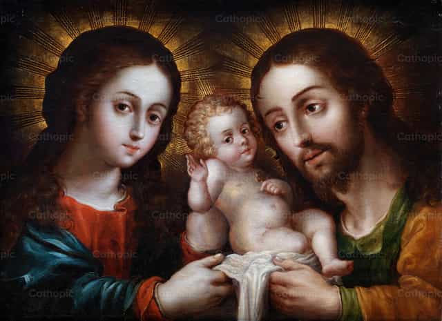 La Sagrada Familia (Jesús, María y José) - Banco de imágenes católicas