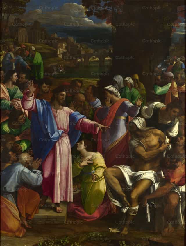 La resurrección de Lázaro - Banco de imágenes católicas