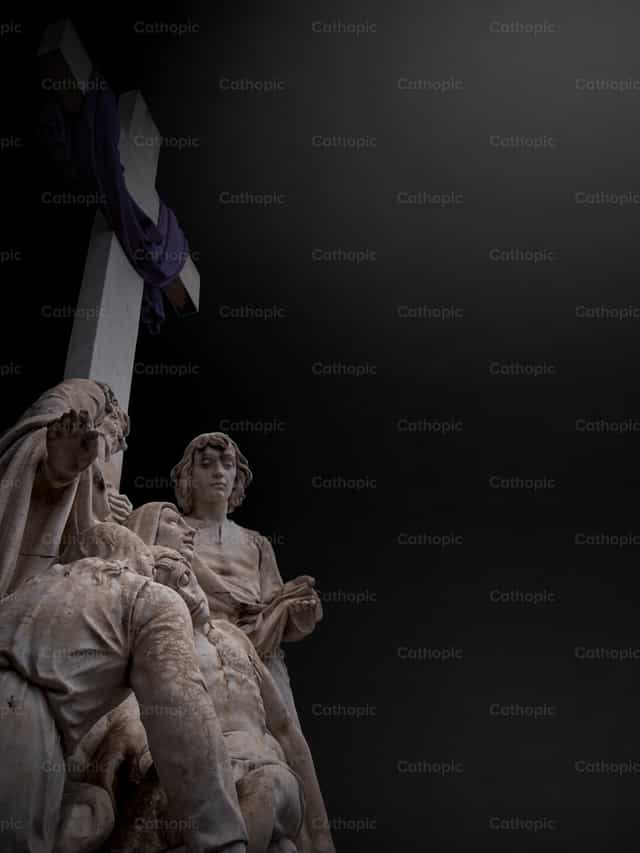 Jesús muerto en los brazos de su Madre - Banco de imágenes católicas - Fotografía por Pitangus Alfonso Asensio