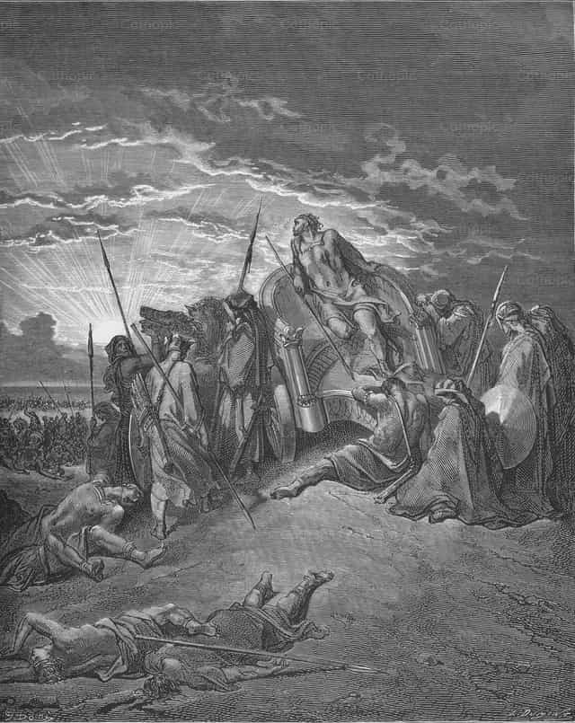 아합의 죽음 - 가톨릭 스톡 이미지 - 사진 제공 Restored Christian Art