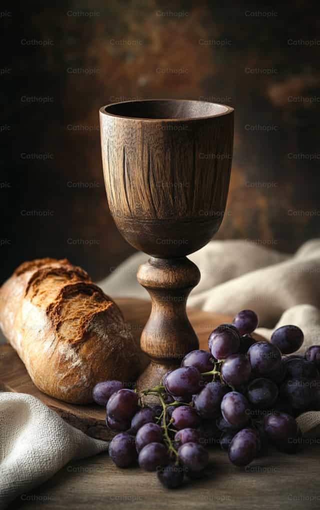 Pan y vino - Banco de imágenes católicas