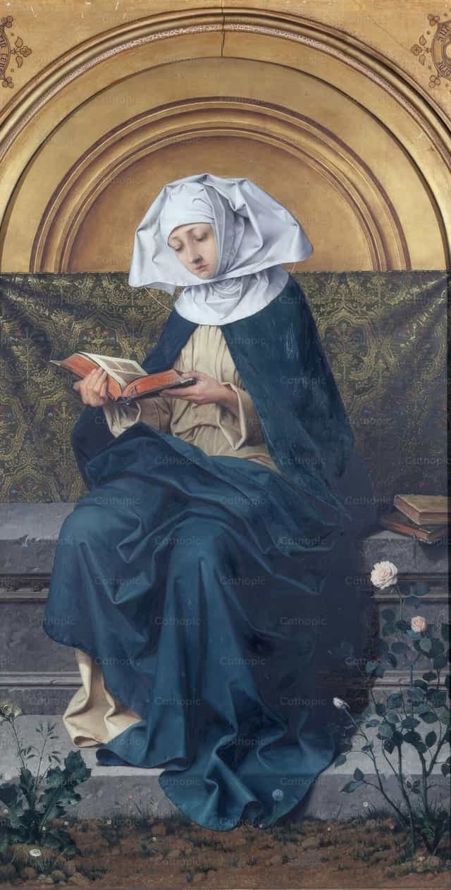 La Vergine in preghiera - Immagini stock cattoliche