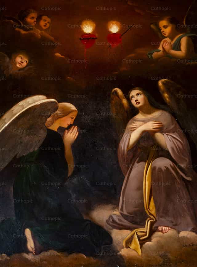 Angeli in adorazione e preghiera - Immagini stock cattoliche - Foto di Joan Sutter