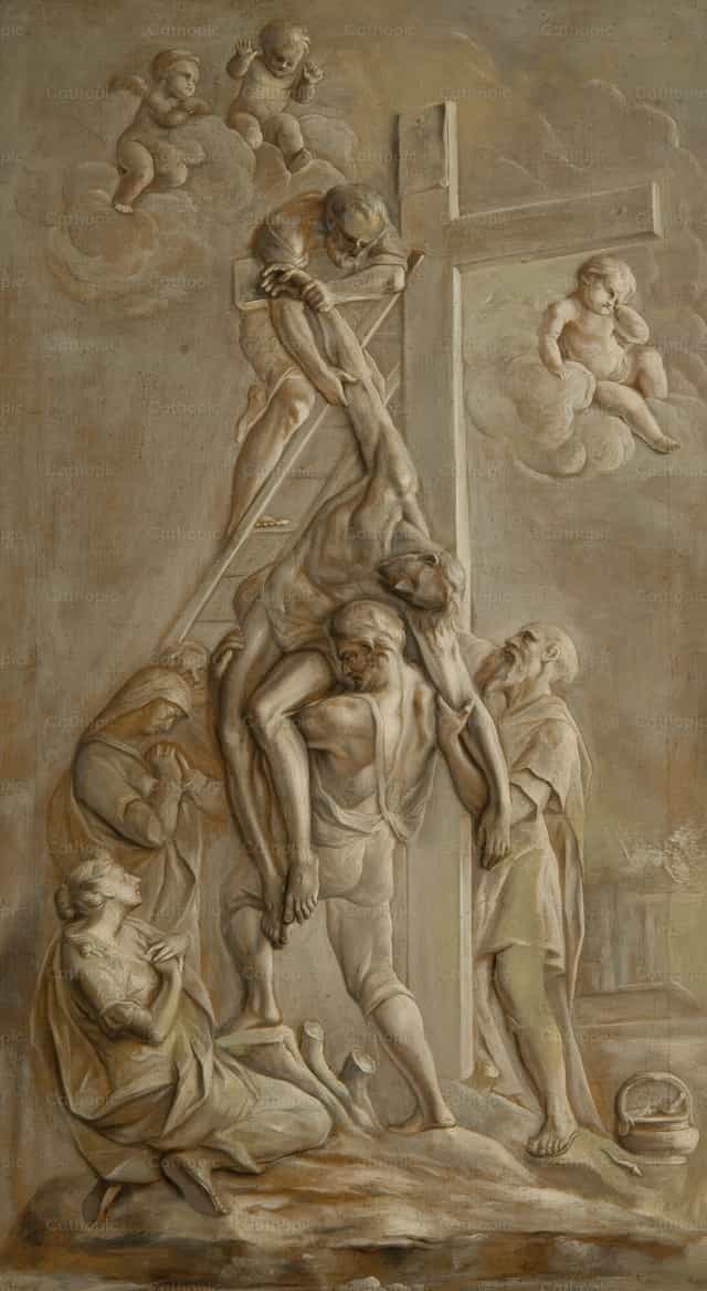 A keresztről való levétel - Katolikus stockképek - Fotó: Restored Christian Art