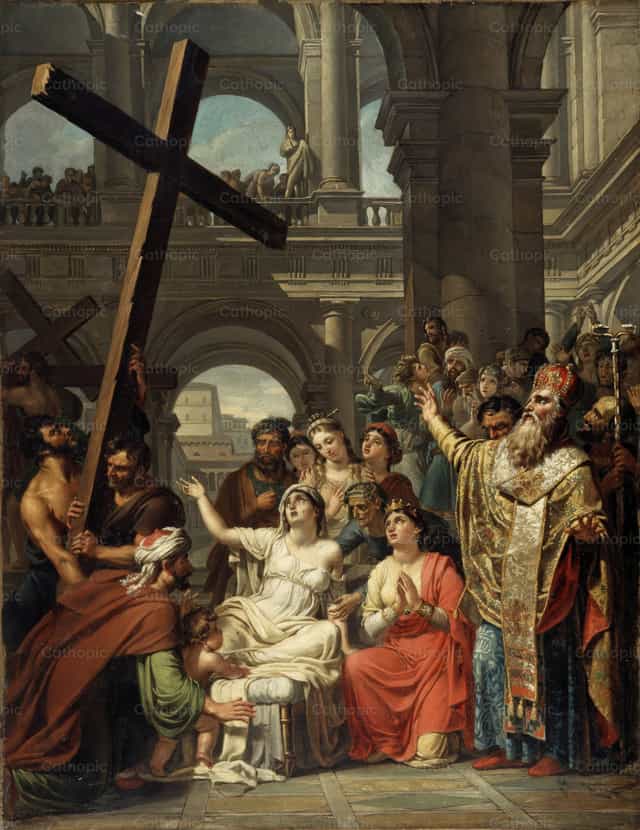 Ang Pagtuklas sa Banal na Krus - Mga Catholic stock image